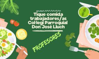 Tique comedor - Profesores/as